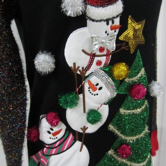 Festive Christmas Sweater/Snowman/Tree Various Szs - Picture 3 of 14